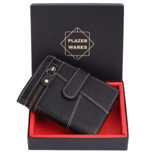Men Trendy, Casual, Travel, Evening/Party Black Genuine Leather RFID Wallet (9 Card Slots)
